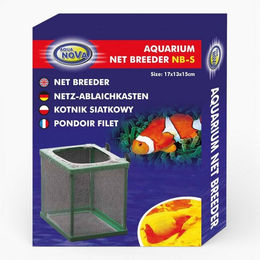 AQUA NOVA Netz-Ablaichkasten Aufzuchtbox für Fische mit Saugnäpfen und Wasserzirkulation – Bild 1 von 2