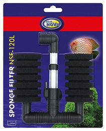 Aqua Nova NSF-120L Doppelarmiger Bio Schwammfilter für Fische und Garnelen – Bild 1 von 4