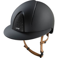 Produktbild von AQUA NOVA Reithelm Smart Nova Textile beige mit Polo Visor und Star aus Kunstleder