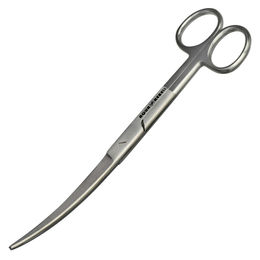 Produktbild von Aqua Rebell Schere gebogen aus Edelstahl 16,8 cm Silber - 16,8 cm