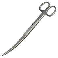 Produktbild von Aqua Rebell Schere gebogen aus Edelstahl 16,8 cm Silber - 16,8 cm