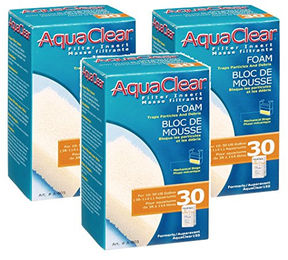 AquaClear 30 Schaumstoff Filtereinsätze für Fischaquarien 3er Pack Weiß - 1 Stk. – Bild 1 von 2