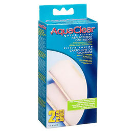 AquaClear Ersatz Filtereinsatz für Rucksackfilter und Powerhead Pumpen 2er Pack Weiß – Bild 1 von 2