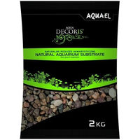 Produktbild von Aquael Aqua Decoris Kies Natural Bunt Aquariensubstrat für Süßwasser Fisch 2 kg - 2 kg