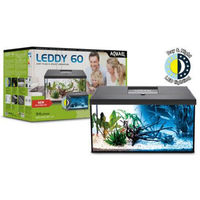 Produktbild von Aquael Aquarienset Leddy Day&Night 60 Schwarz 2.0 mit LED-Leiste für 54 Liter - 54 l