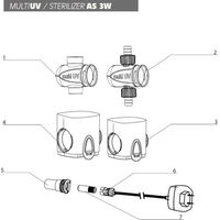 Produktbild von Aquael Ersatzlampe 3W für UV-C Klärer aus Glas