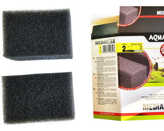 Aquael Filterschwamm Standard für Versa Max 3 Filtermedien 2 Stück Schwarz – Bild 1 von 3