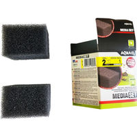 Produktbild von Aquael Filterschwamm Versamax FZN 1 für Aquarien Filtermedien 2 Stück Schwarz