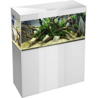 Produktbild von Aquael Glossy 120 Kombination Weiß Glas Set für Fischaquarien