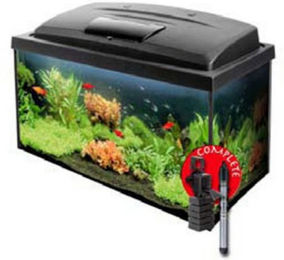 Produktbild von Aquael Leddy Day & Night Aquarien-Set mit LED-Leiste in Schwarz 25 Liter