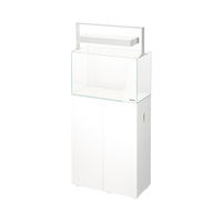 Produktbild von Aquael UltraScape 60 Snow Aquarium mit LED Beleuchtung und OPTI Glas 64 l