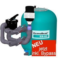 Produktbild von Aquaforte Econobead EB60 Beadfilter für Teich inklusive Beads und 63mm Verrohrung