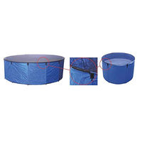 Produktbild von Aquaforte Flexi Bowl Koi Faltbecken Quarantänebecken Ø 120 x H 60 cm Blau mit Abdecknetz und Tragetasche - 680 l