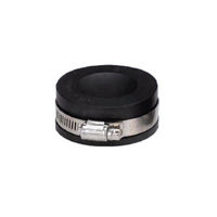 Produktbild von Aquaforte Flexible Endkappe 2 1/2 Zoll 75mm aus Kunststoff Schwarz