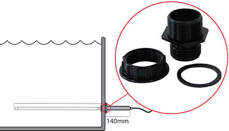 AquaForte Wanddurchführung 3-teilig für Teich UV-C Tauchstrahler – Bild 1 von 2