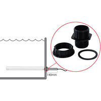 Produktbild von AquaForte Wanddurchführung 3-teilig für Teich UV-C Tauchstrahler