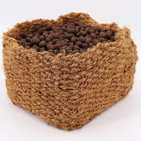 Produktbild von Aquagart 10er Set Kokos Pflanzkörbe 25 x 25 x 20 cm für Teichpflanzen zur Verwendung an Ufer und Böschung