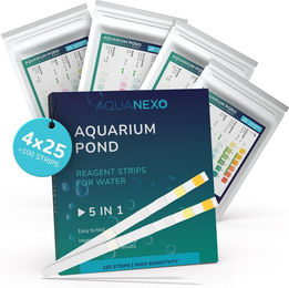 Aquanexo 5in1 Aquarium und Teich Teststreifen zur Wasseranalyse für Fische – Bild 1 von 4