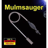 Produktbild von Aquanova Mulmsauger mit Handpumpe und Ventil für Fisch Aquarien aus Kunststoff transparent