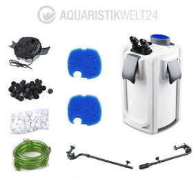 AquaOne Aquarium Außenfilter HW-703A 30W 1400 L/h für Aquarien bis 700 Liter mit Filtermaterial für Süßwasser und Meerwasser – Bild 1 von 11