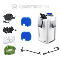 Produktbild von AquaOne Aquarium Außenfilter HW-703A 30W 1400 L/h für Aquarien bis 700 Liter mit Filtermaterial für Süßwasser und Meerwasser