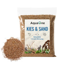 Produktbild von AquaOne Aquarium Kies Bernstein 1-2mm 5 kg Bodengrund für Fische und Welse - 5 kg