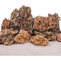 Produktbild von AquaOne Aquarium Natursteine Drachensteine Braun 5kg Mix Größe S bis L - 5 kg