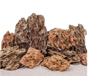 AquaOne Aquarium Natursteine Drachensteine Dekoration Mix Braun 25kg - 25 kg – Bild 1 von 11