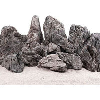 Produktbild von AquaOne Aquarium Natursteine Mini Landschaft Seiryu Dekoration 10kg Mix Grau - 10 kg