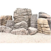 Produktbild von AquaOne Aquarium Natursteine Sandwüsten Steine Mix Größe M-L 10 kg für Aquascaping