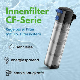 AquaOne CF-1500S Regelbarer Aquarium Innenfilter für Süßwasser und Meerwasser bis 500 Liter – Bild 1 von 6