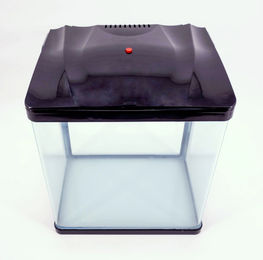 AquaOne HR-300 Nano Aquarium Komplettset in Schwarz mit Filteranlage und Beleuchtung inklusive Dekoration - 14 l – Bild 1 von 6