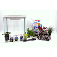 Produktbild von AquaOne HR-300 Nano Aquarium Komplettset in Weiß inklusive Filteranlage, Beleuchtung und Dekoration - 14 l
