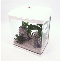 Produktbild von AquaOne HR-300 Nano Aquarium Komplettset mit LED Lampe und Filteranlage weiß 14 Liter - 14 l