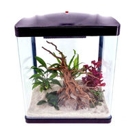 Produktbild von AquaOne HR-300 Nano Aquarium Komplettset mit LED und Filteranlage Schwarz 14 Liter - 14 l