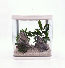 AquaOne Nano Aquarium HR-230 Komplettaquarium mit Filteranlage weiß - 7 l – Bild 1 von 4