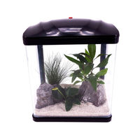 Produktbild von AquaOne Nano Aquarium Komplettset HR-230 Schwarz mit LED und Pumpe 7 Liter - 7 l
