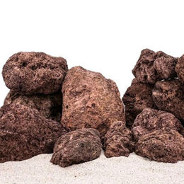 AquaOne Rote Lavasteine für Aquarien 15 kg Mix Größe M bis XL - 15 kg – Bild 1 von 10