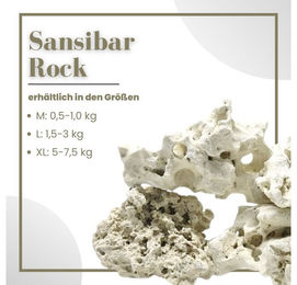 Aquaone Sansibar Rock Naturstein für Aquascaping und Meerwasser 0,5-1,0 kg – Bild 1 von 3