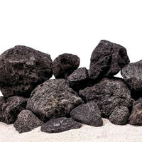 Produktbild von AquaOne Schwarze Lavasteine für Aquarien und Aquascaping 25kg