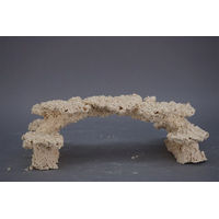 Produktbild von AquaPerfekt AquaKeramik Brücke Höhle für Fische in Weiß und Beige