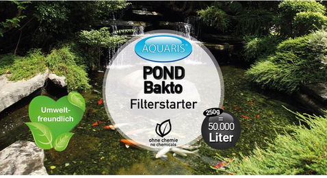 Aquaris POND Bakto Filterstarter Teichpflege für Teichfische 250 g - 250 g – Bild 1 von 5