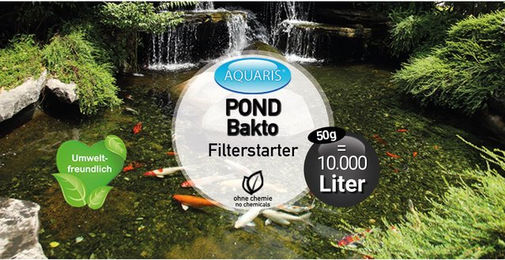 Aquaris POND Bakto Filterstarter Teichpflege für Teichfische 50 g - 50 g – Bild 1 von 4