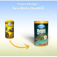 Produktbild von Aquaris Repti Mix Schildkrötenfutter für Wasserschildkröten und Sumpfschildkröten mit Gammarus und Shrimps 55 g - 55 g