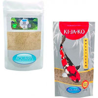 Produktbild von AQUARIS Sparset mit Wheatgerm Koifutter für Fische 1 kg und POND Bakto Teichreinigung 50g - 1 kg