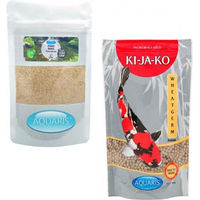 Produktbild von AQUARIS Sparset mit Wheatgerm Koifutter für Fische 1 kg und POND Bakto Teichreinigung 50g - 1 kg