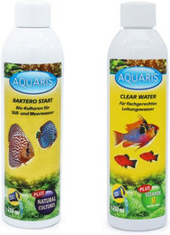 Aquaris Wasseraufbereiter Set für Süßwasser mit Baktero Start und Clear Water für Fische - 2 x 250 ml – Bild 1 von 2
