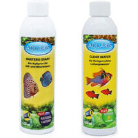 Produktbild von Aquaris Wasseraufbereiter Set für Süßwasser mit Baktero Start und Clear Water für Fische - 2 x 250 ml