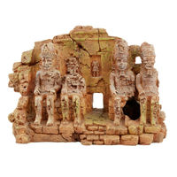 Produktbild von aquatlantis Abu Simbel Figur und Höhle für Fische aus Kunstharz in Beige