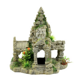 aquatlantis Angkor Wat Figur und Höhle für Fische aus Kunstharz in Grau – Bild 1 von 1